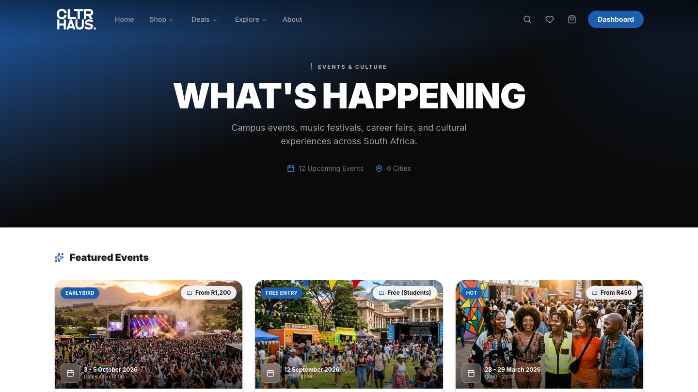 CultureHaus Events: What's Happening on campus