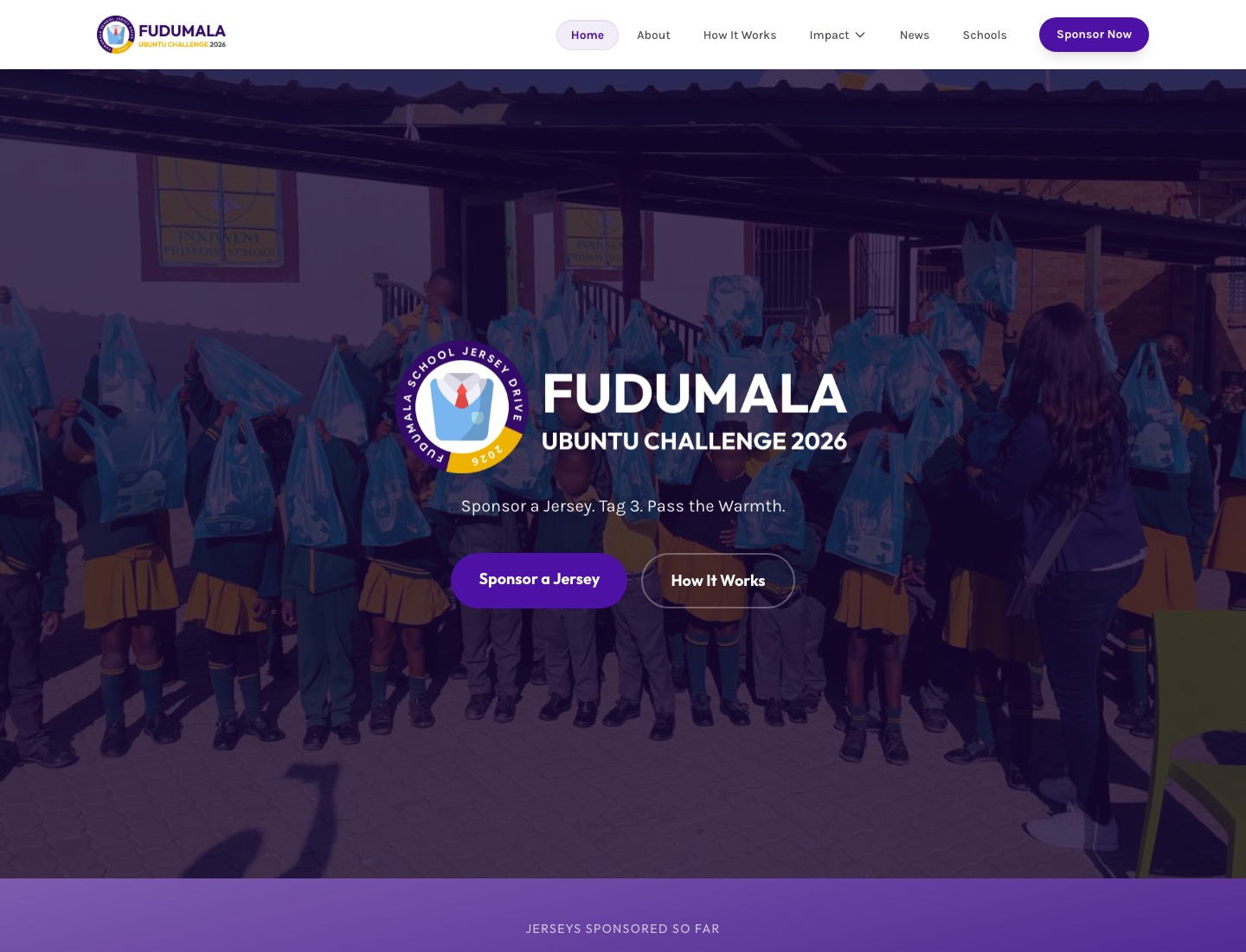 Fudumala Ubuntu Challenge 2026: Sponsor a Jersey. Tag 3. Pass the Warmth.