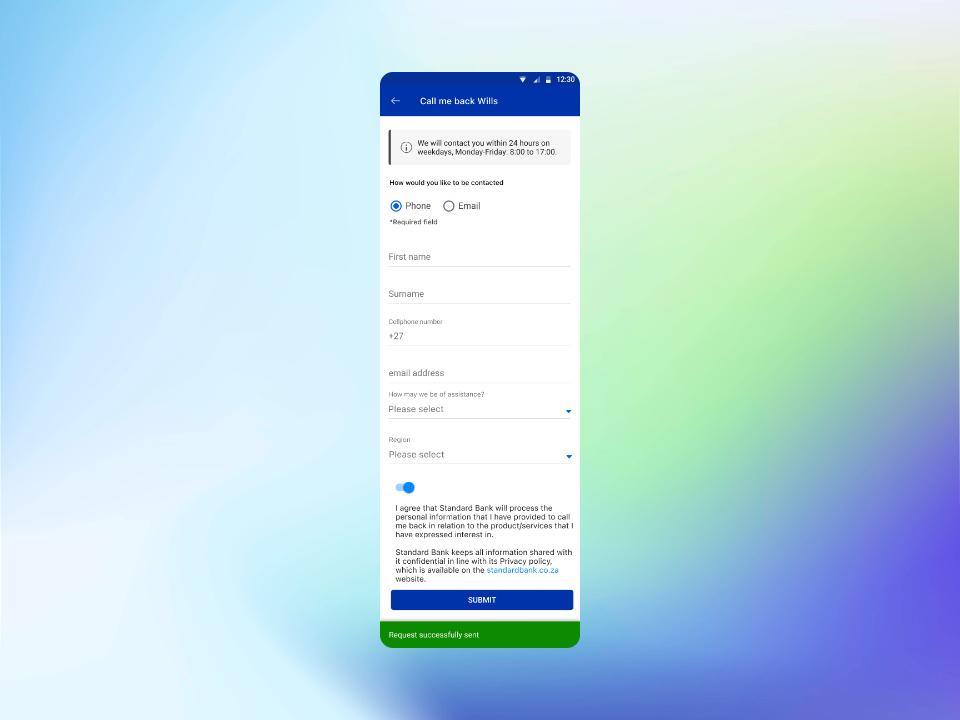 Will Appointment success confirmation screen